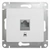 Механизм GLOSSA  компьютерной розетки 1xRJ45 (кат.5е) графит gsl001381K Schnaider