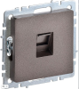 Розетка компьютерная СП RJ45 кат.5E BRITE РК10-БрТБ механизм бронза IEK BR-K10-1-K45